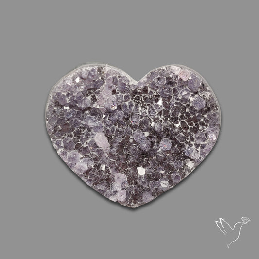 Buy Large Amethyst Druzy Heart Specimen N46420 Online at GemstonesForSale
