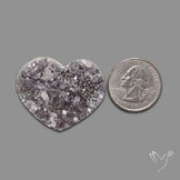 Large Amethyst Druzy Heart Specimen