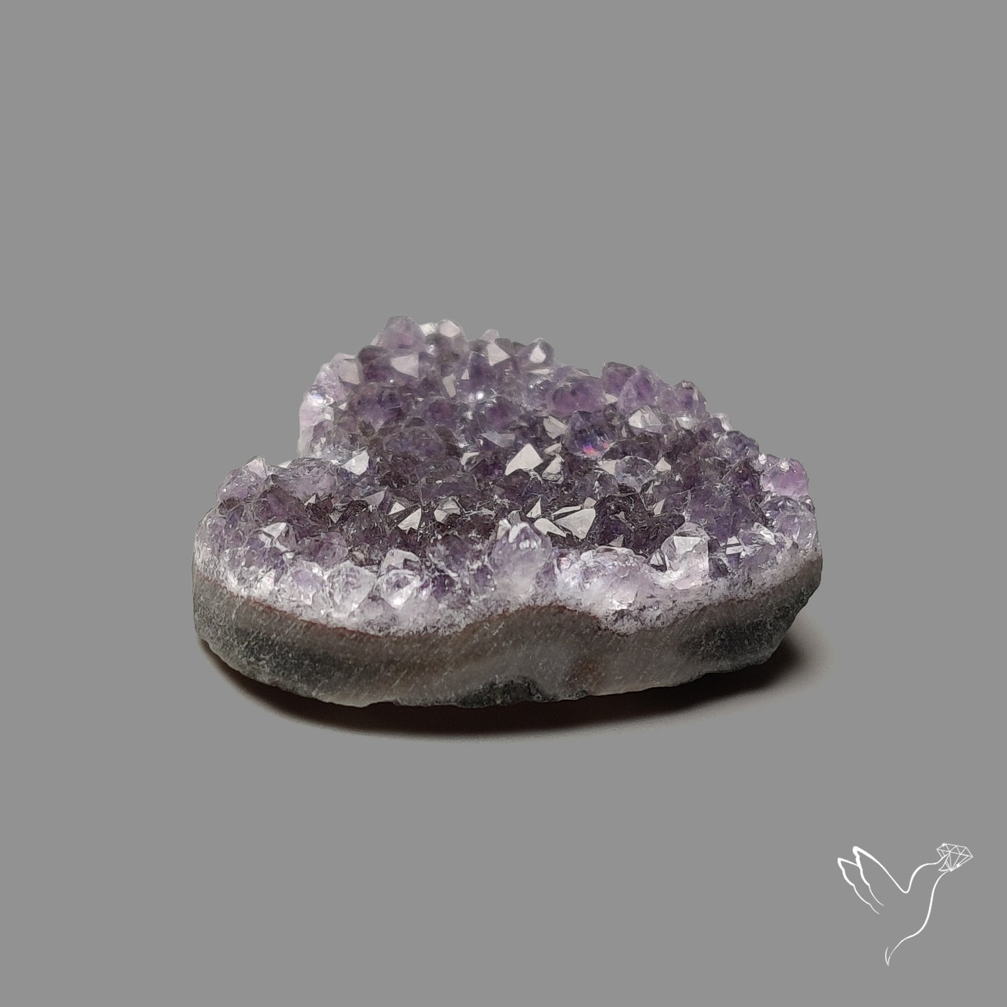Large Amethyst Druzy Heart Specimen