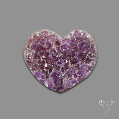 Buy Large Amethyst Druzy Heart Specimen N46423 Online at GemstonesForSale