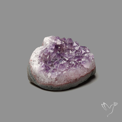 Large Amethyst Druzy Heart Specimen