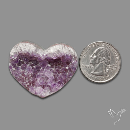 Large Amethyst Druzy Heart Specimen