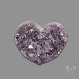 Buy Large Amethyst Druzy Heart Specimen N46425 Online at GemstonesForSale