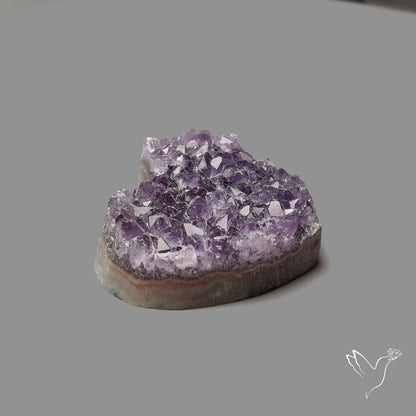 Large Amethyst Druzy Heart Specimen