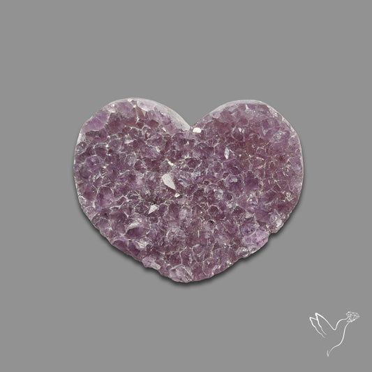 Buy Large Amethyst Druzy Heart Specimen N46426 Online at GemstonesForSale