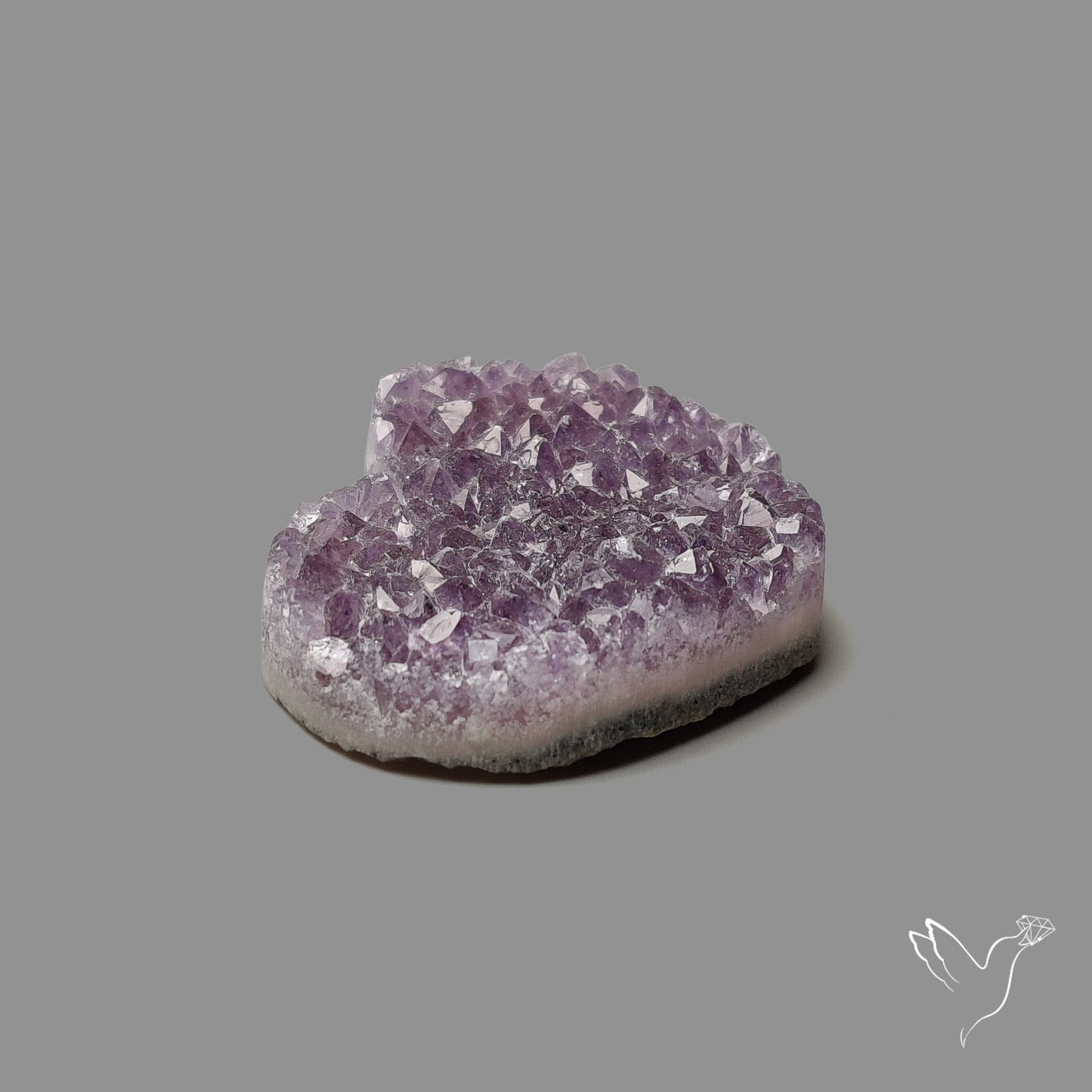 Large Amethyst Druzy Heart Specimen