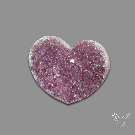 Buy Large Amethyst Druzy Heart Specimen N46427 Online at GemstonesForSale