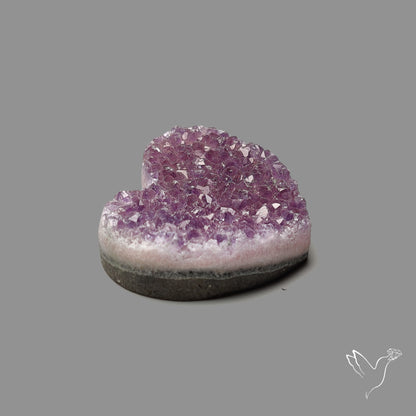 Large Amethyst Druzy Heart Specimen