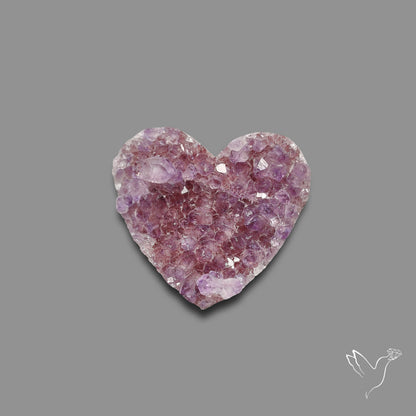 Buy Large Amethyst Druzy Heart Specimen N46428 Online at GemstonesForSale