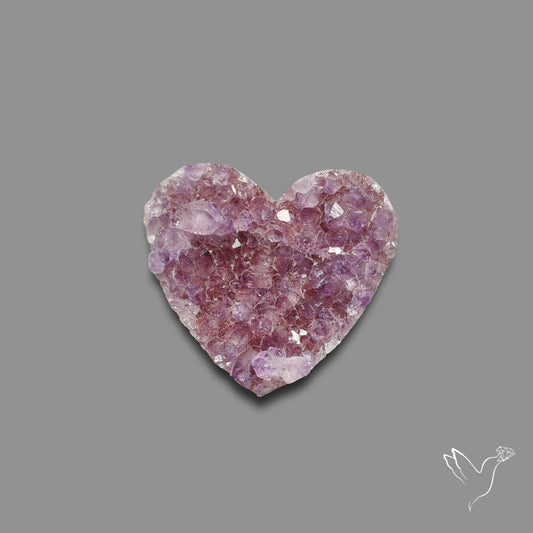 Buy Large Amethyst Druzy Heart Specimen N46428 Online at GemstonesForSale