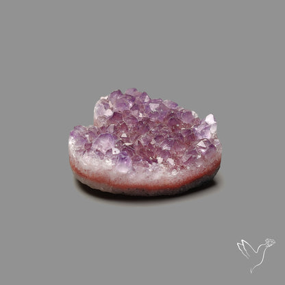 Large Amethyst Druzy Heart Specimen