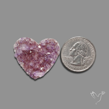 Large Amethyst Druzy Heart Specimen