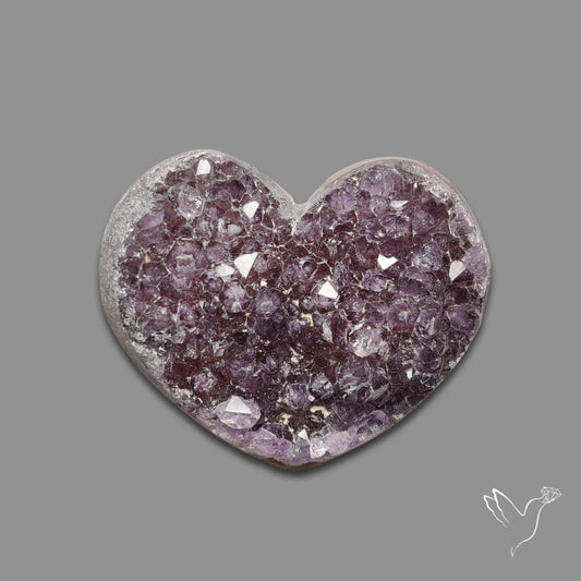 Buy Large Amethyst Druzy Heart Specimen N46431 Online at GemstonesForSale