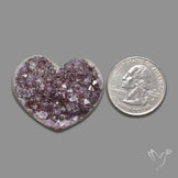 Large Amethyst Druzy Heart Specimen