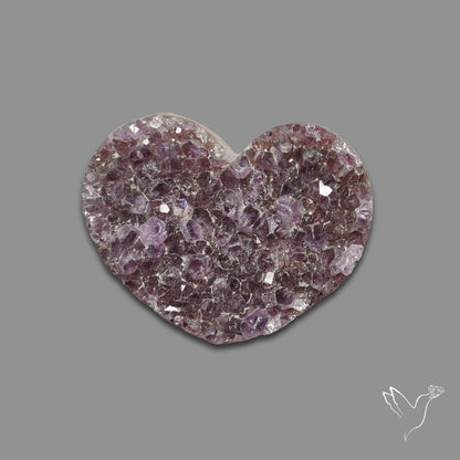Buy Large Amethyst Druzy Heart Specimen N46432 Online at GemstonesForSale