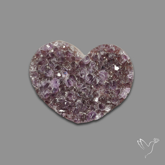 Buy Large Amethyst Druzy Heart Specimen N46432 Online at GemstonesForSale