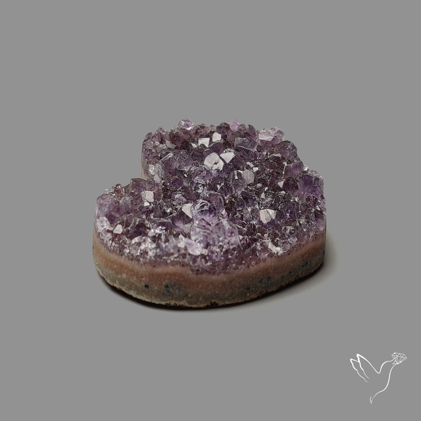 Large Amethyst Druzy Heart Specimen