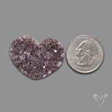 Large Amethyst Druzy Heart Specimen