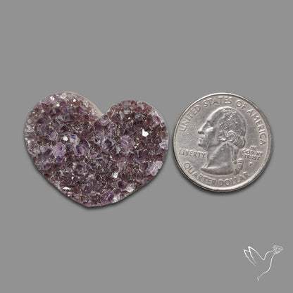 Large Amethyst Druzy Heart Specimen