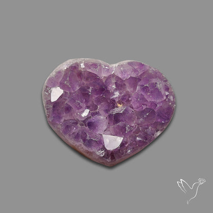 Buy Large Amethyst Druzy Heart Specimen N46434 Online at GemstonesForSale