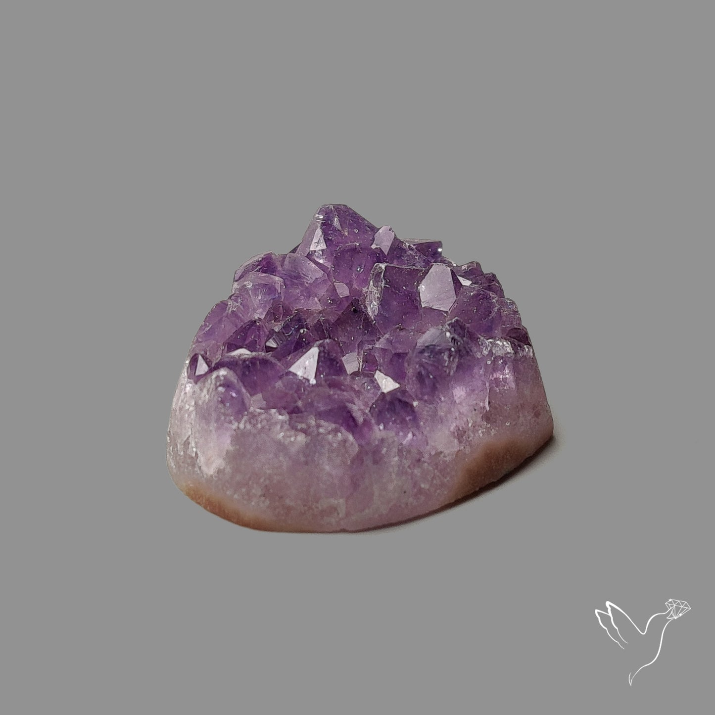 Large Amethyst Druzy Heart Specimen