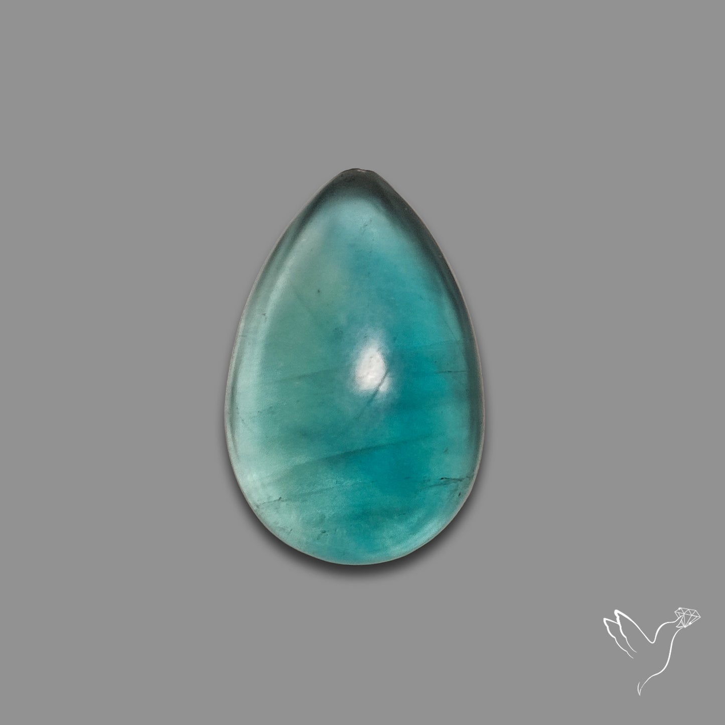Buy Belgian Teal Fluorite Cabochon N46436 Online at GemstonesForSale