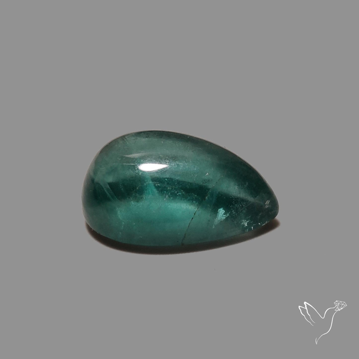 Belgian Teal Fluorite Cabochon