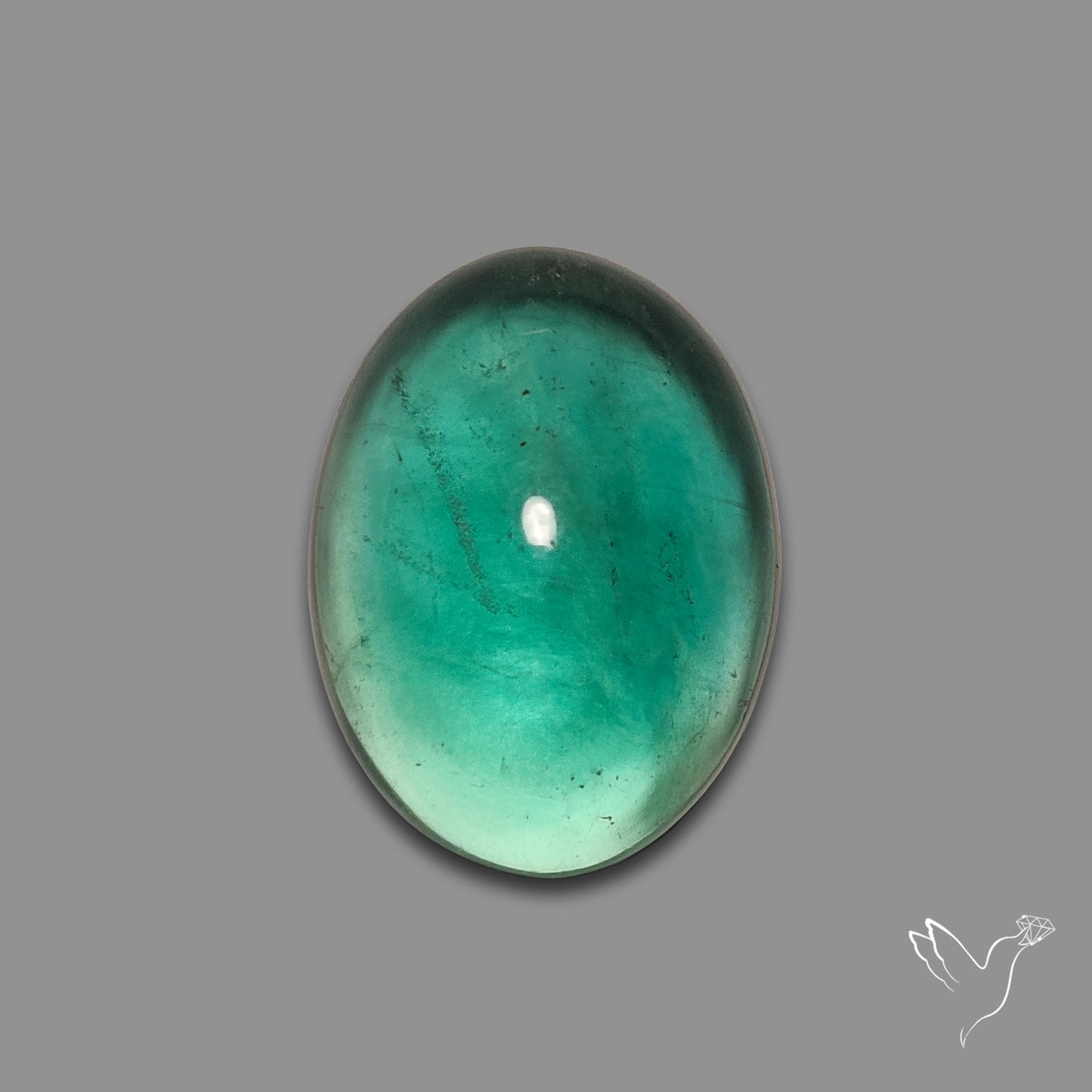 Buy Belgian Teal Fluorite Cabochon N46441 Online at GemstonesForSale