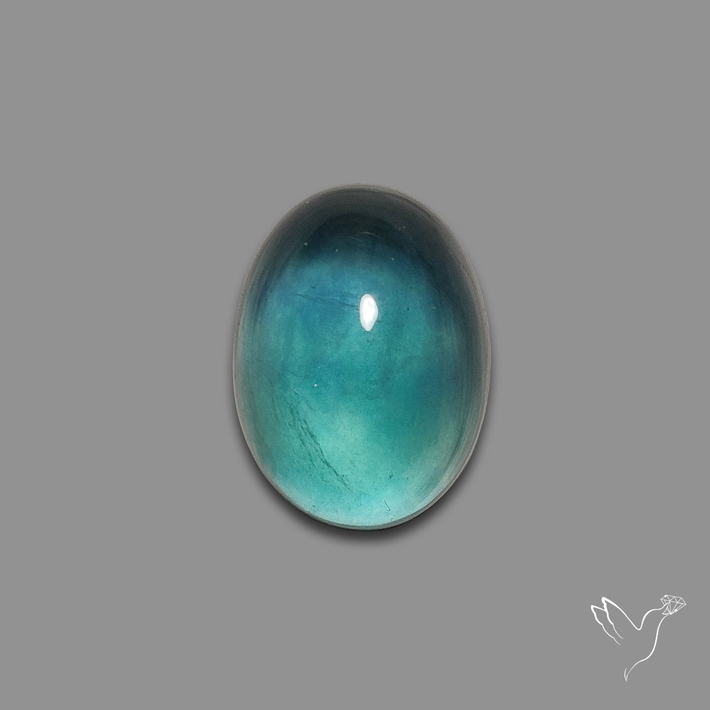 Buy Belgian Teal Fluorite Cabochon N46443 Online at GemstonesForSale