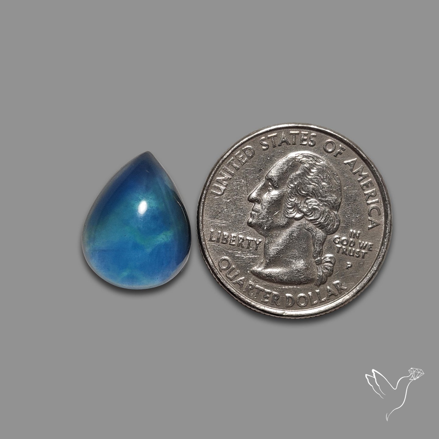 Belgian Teal Fluorite Cabochon