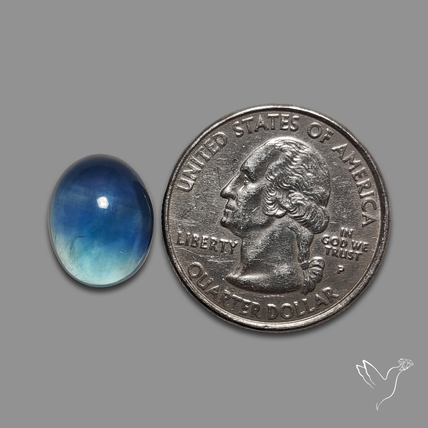 Belgian Teal Fluorite Cabochon