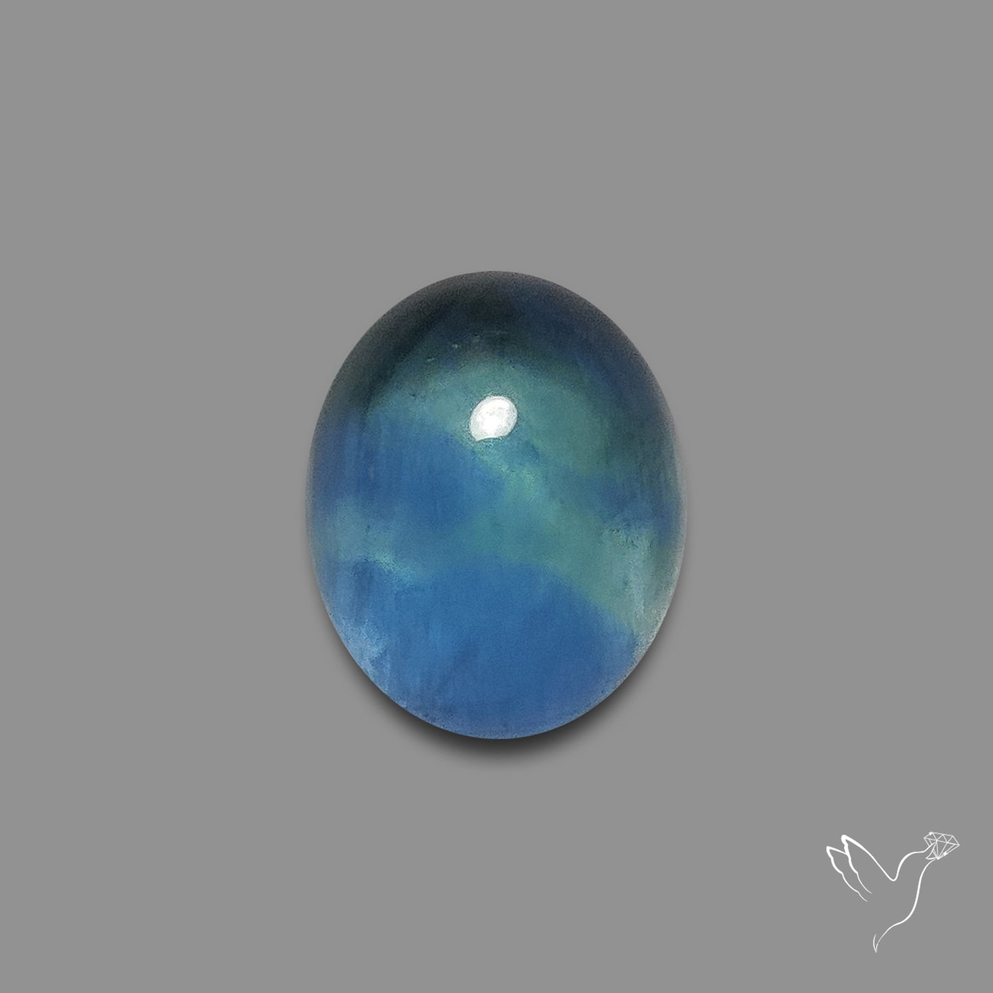 Buy Belgian Teal Fluorite Cabochon N46457 Online at GemstonesForSale