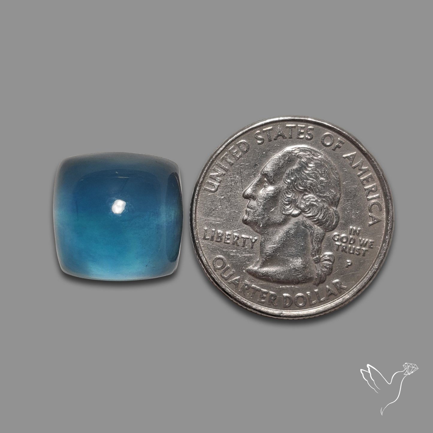 Belgian Teal Fluorite Cabochon