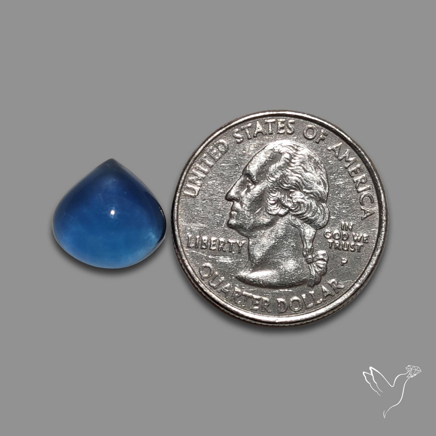 Belgian Teal Fluorite Cabochon