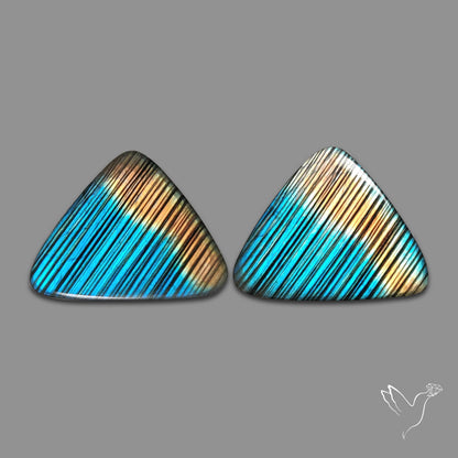 Buy Blue Labradorite Cabochon Pair N46478 Online at GemstonesForSale