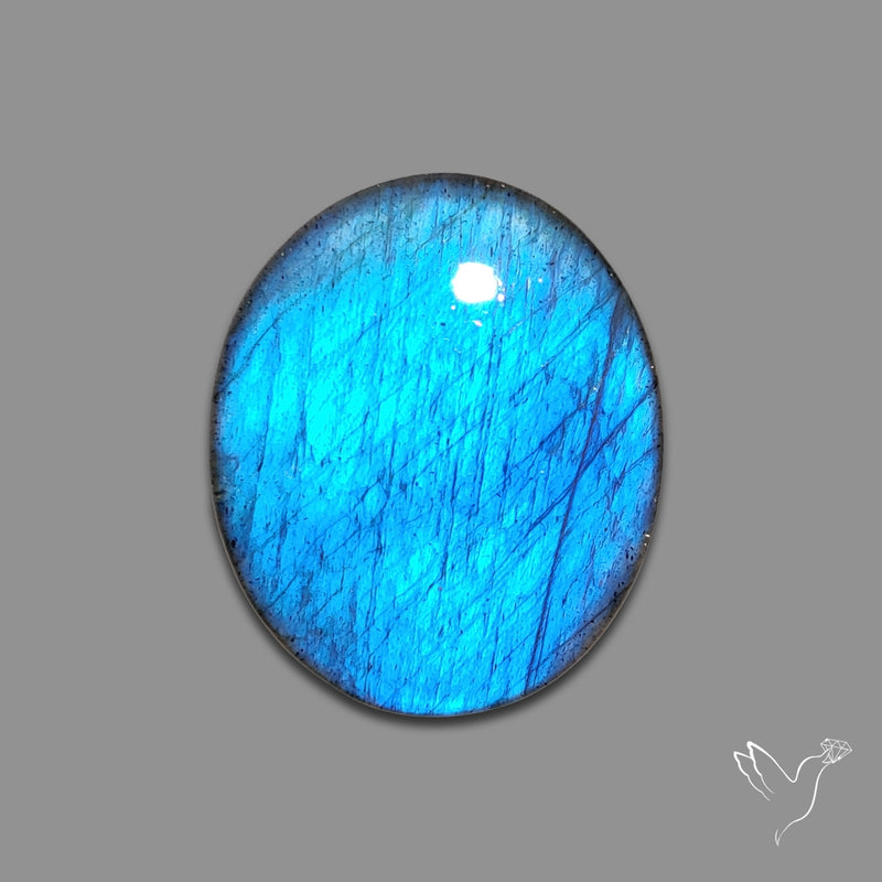 Deep Blue Labradorite Cabochon