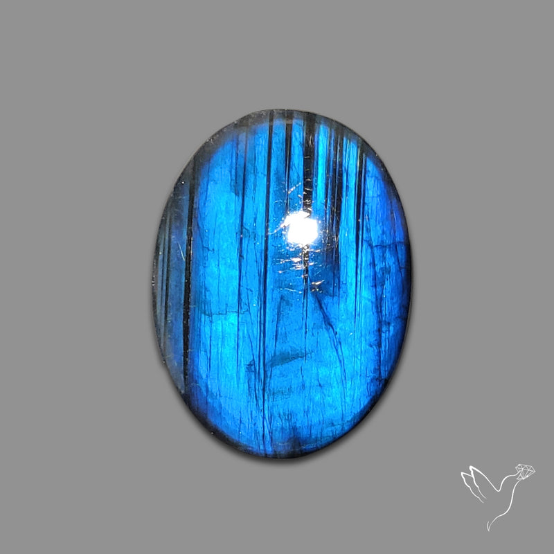 Deep Blue Labradorite Cabochon