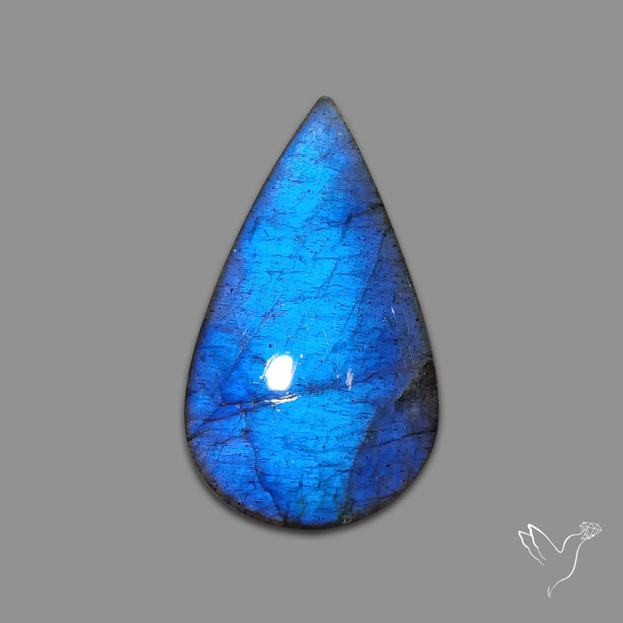 Deep Blue Labradorite Cabochon