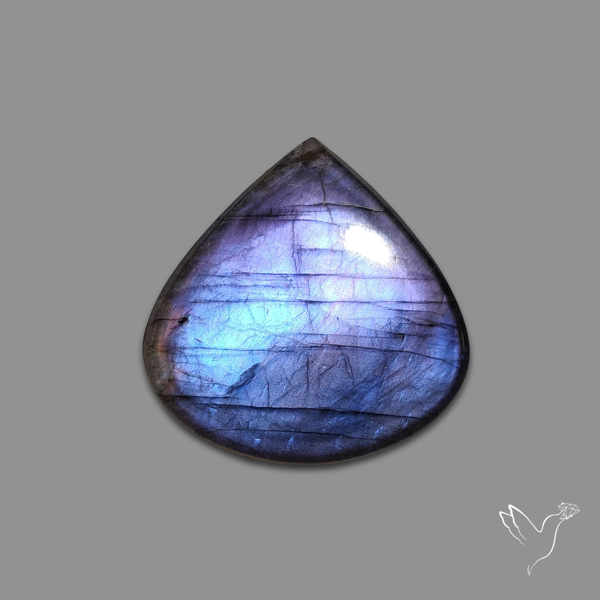 Buy Purple Spectrolite Cabochon N46499 Online at GemstonesForSale