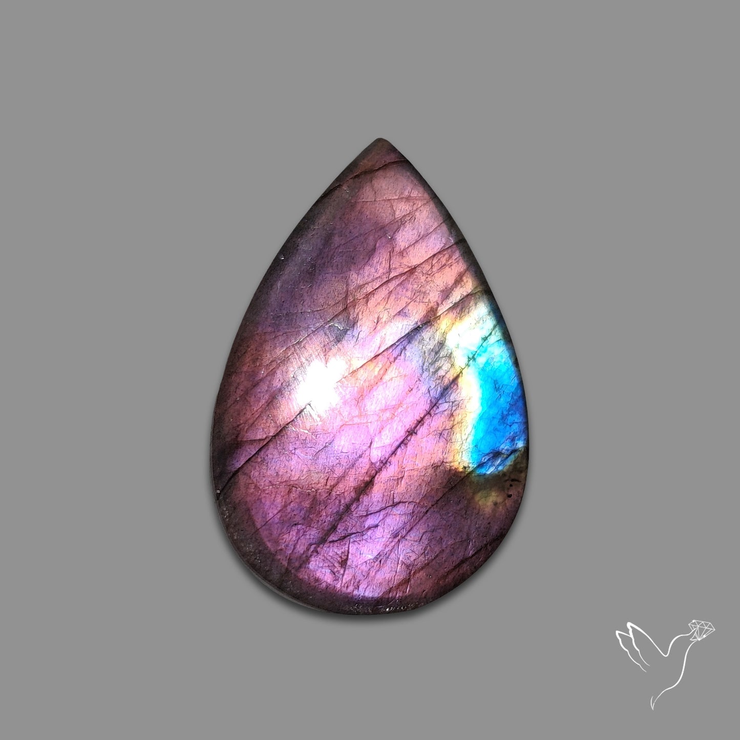 Buy Purple Spectrolite Cabochon N46500 Online at GemstonesForSale