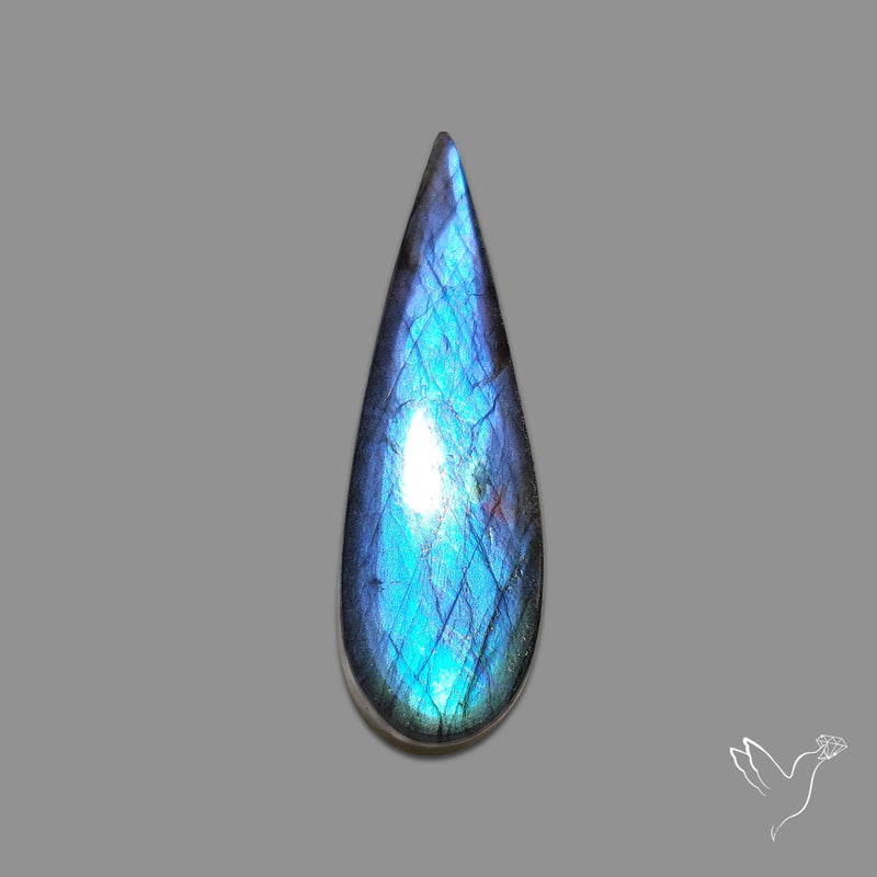 Electric Blue Spectrolite Cabochon