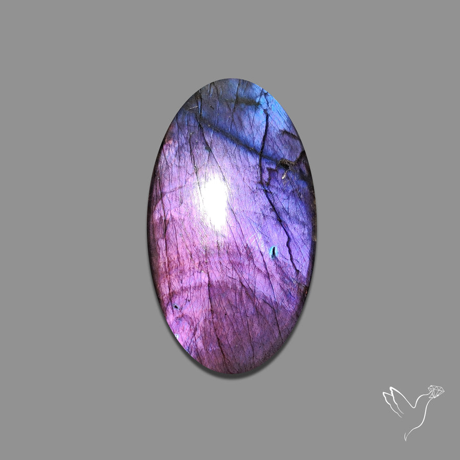 Deep Purple Spectrolite Cabochon