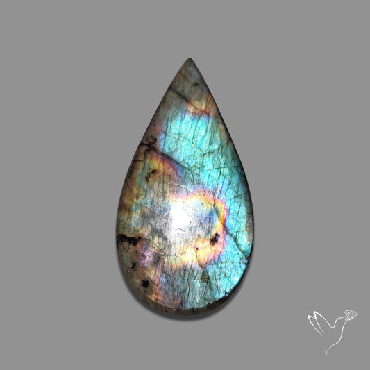 Buy Sea Green Spectrolite Cabochon N46514 Online at GemstonesForSale