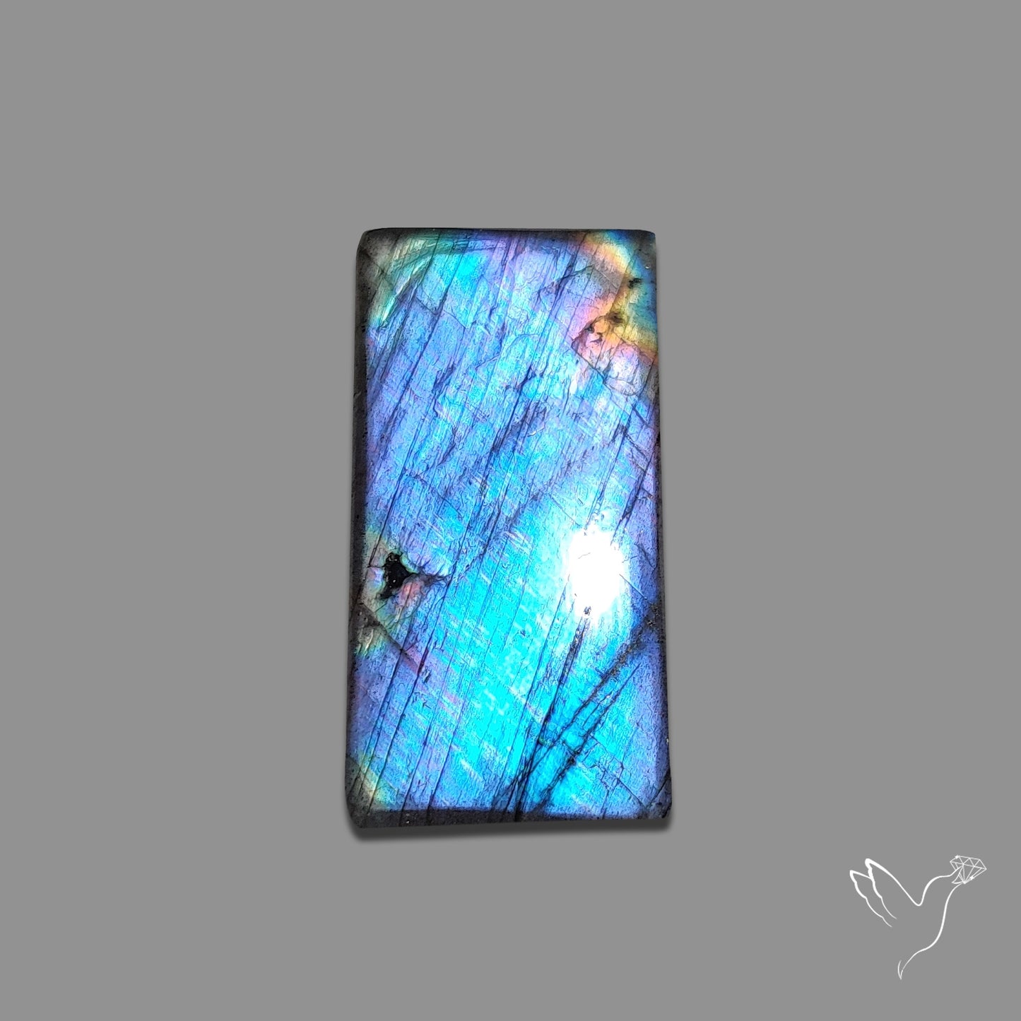 Buy Electric Blue Spectrolite Cabochon N46516 Online at GemstonesForSale