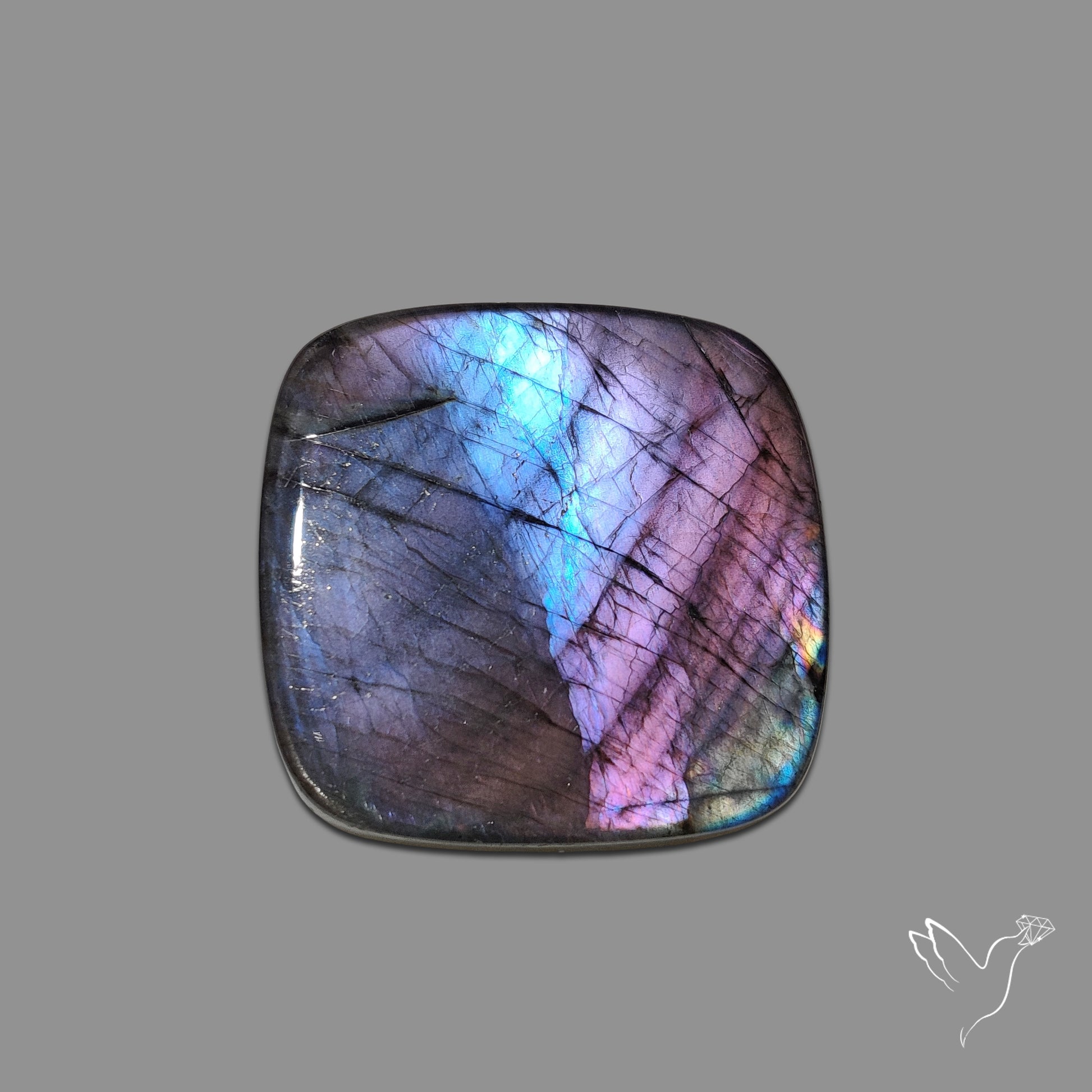 Buy Electric Blue Spectrolite Cabochon N46520 Online at GemstonesForSale