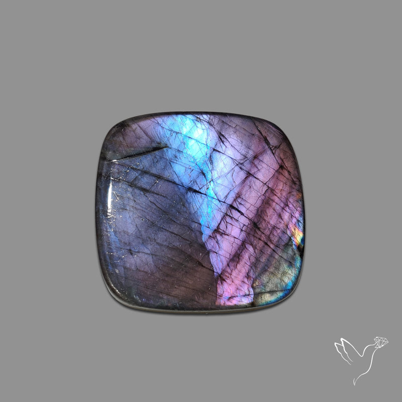 Electric Blue Spectrolite Cabochon