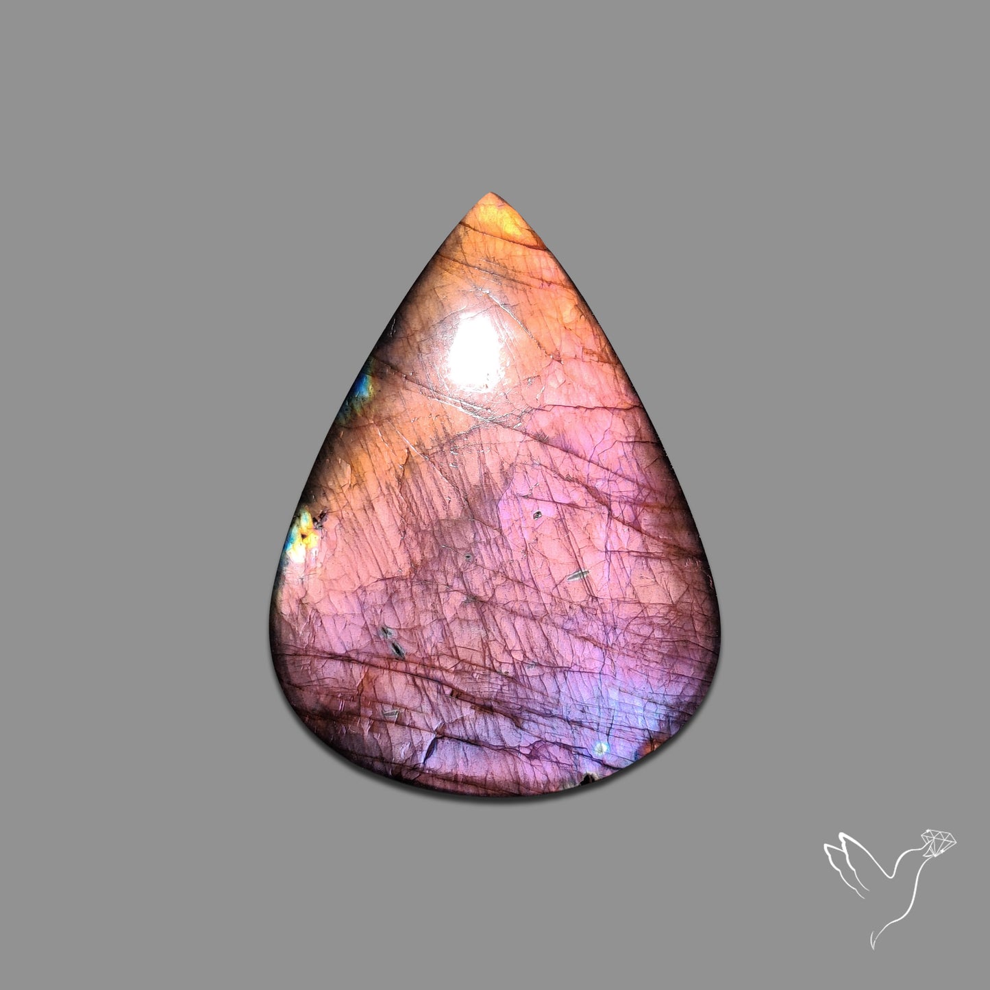 Buy Purple Copper Spectrolite Cabochon N46521 Online at GemstonesForSale