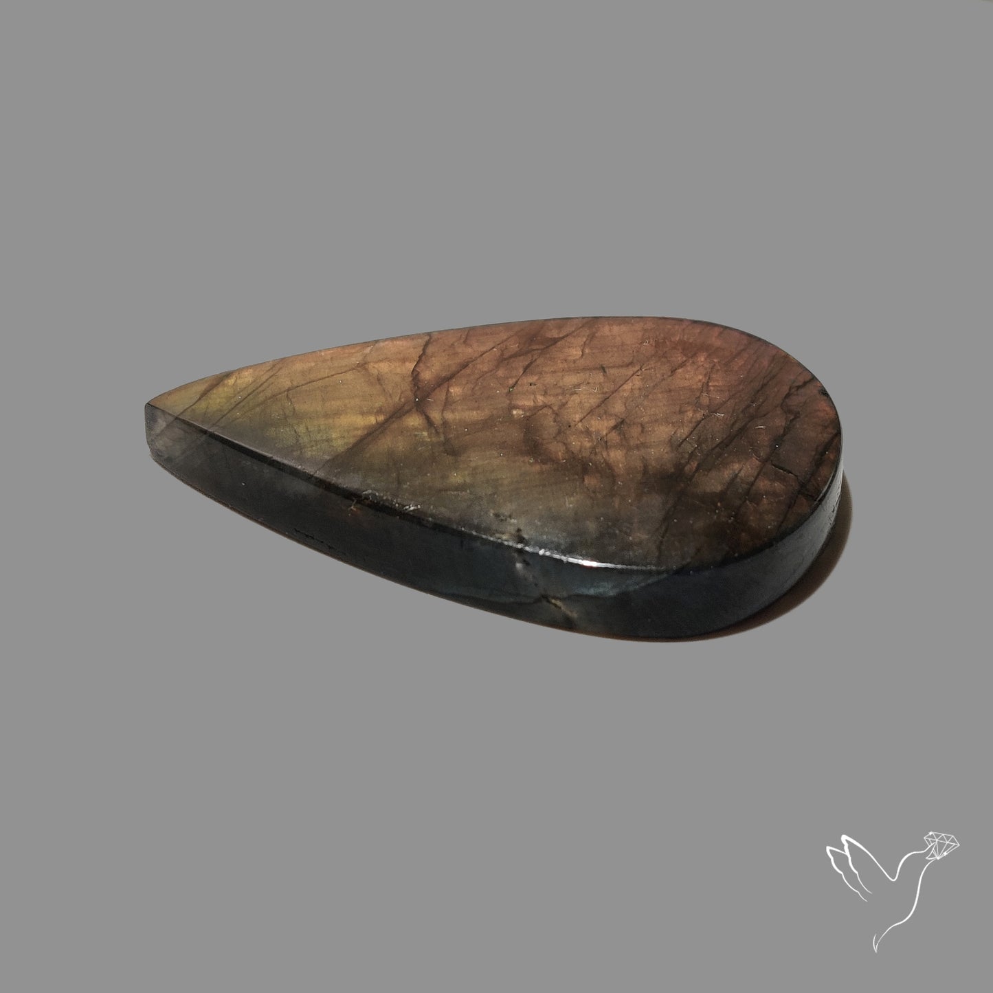 Purple Copper Spectrolite Cabochon