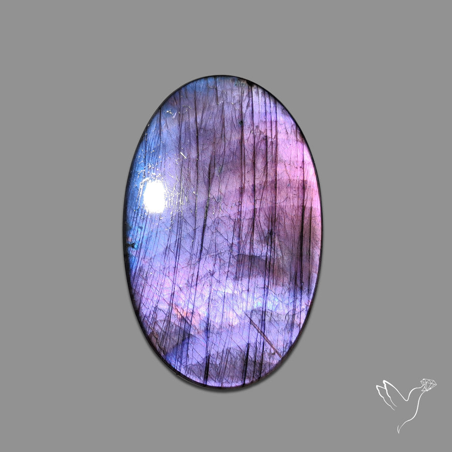 Purple Spectrolite Cabochon