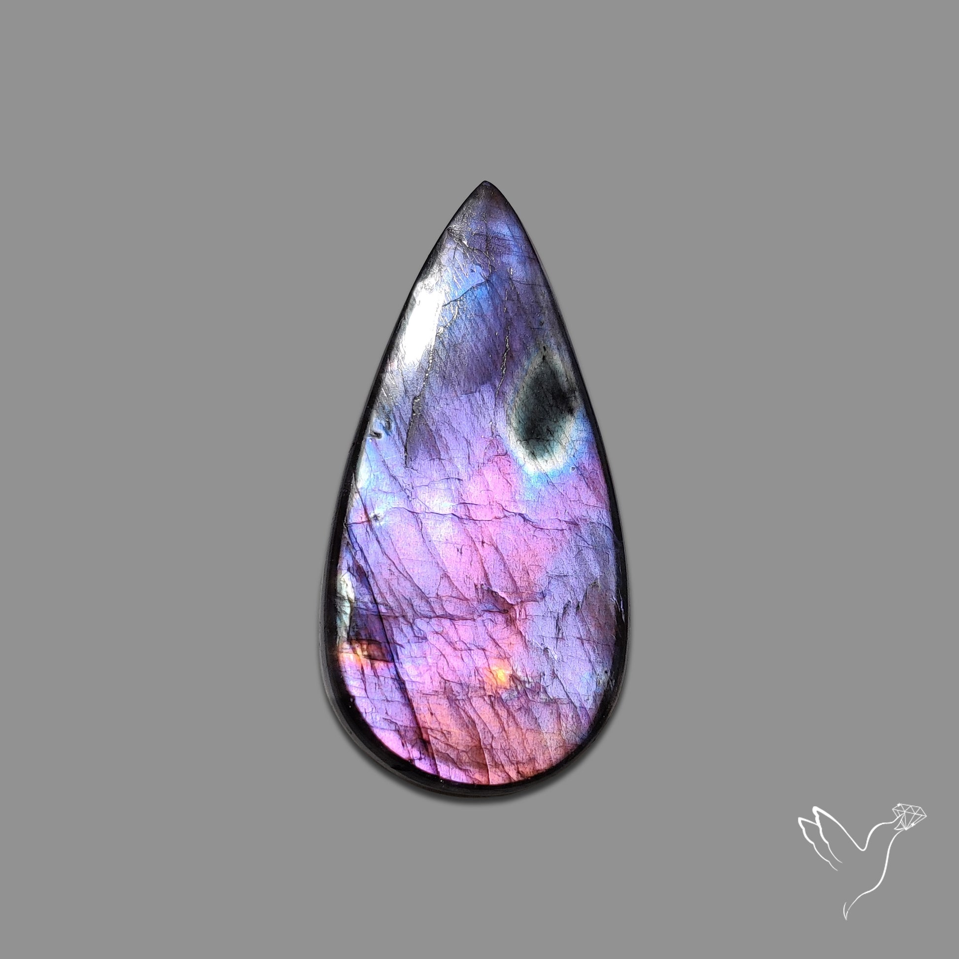Buy Purple Spectrolite Cabochon N46530 Online at GemstonesForSale